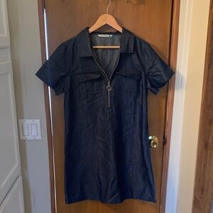 Denim Short Sleeve Dress